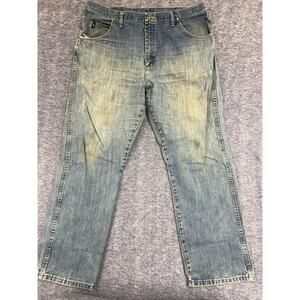 Twenty X Style 23 Denim Jeans Relaxed Fit Light Wash Men's Work Pants Size 40x32